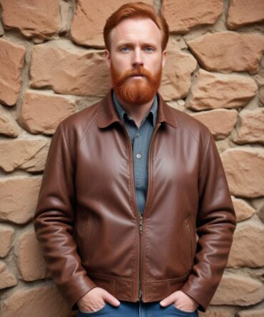 Brown Leather Jacket Mens