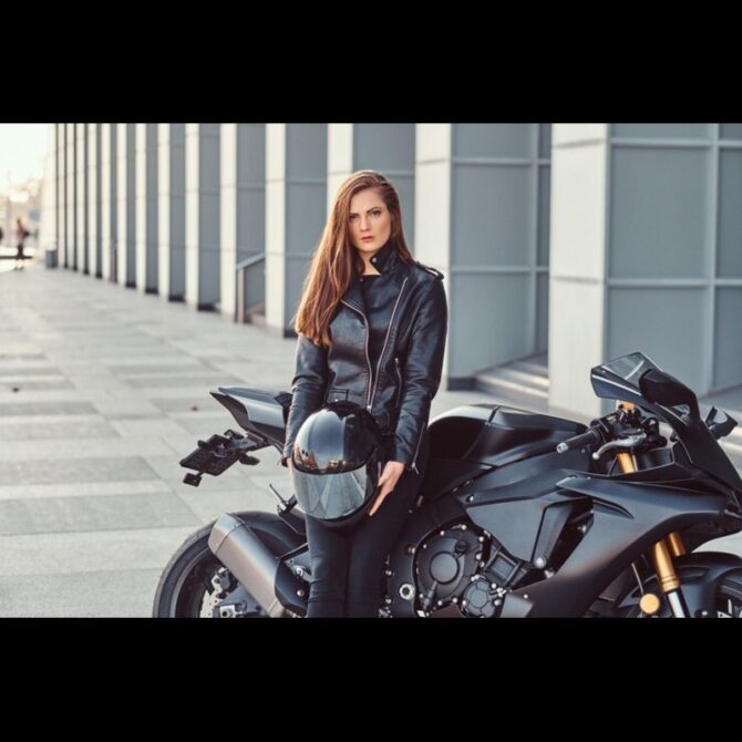 Ladies Leather Bike Jackets