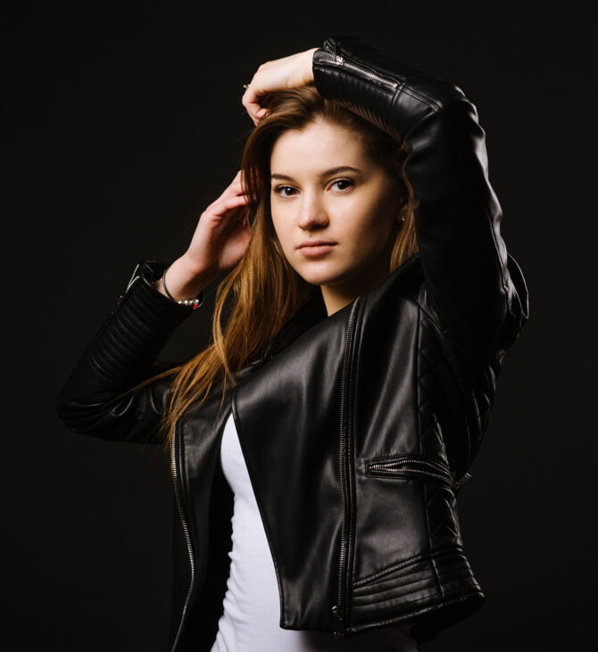 Womens Black Leather Jacket