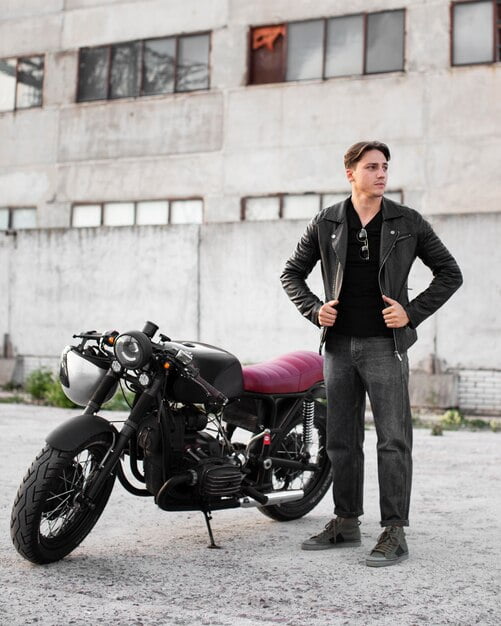 motorcycle leather jackets for men